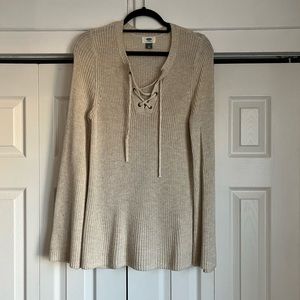 Old Navy tan knit sweater